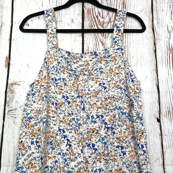 Weekday Hockney floral print sleeveless cottagecore drop waist maxi dress - Picture 5 of 10